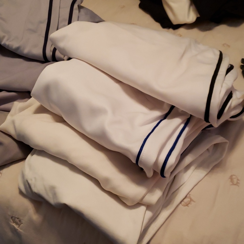 Baseball pants. Mens med and large, gray and white